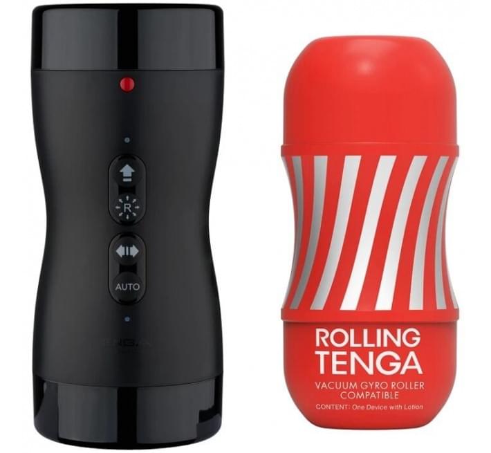 Автоматичний мастурбатор Tenga VACUUM GYRO ROLLER, ротація та вакуум, сумісний з Tenga Cup