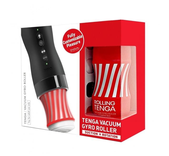 Автоматичний мастурбатор Tenga VACUUM GYRO ROLLER, ротація та вакуум, сумісний з Tenga Cup