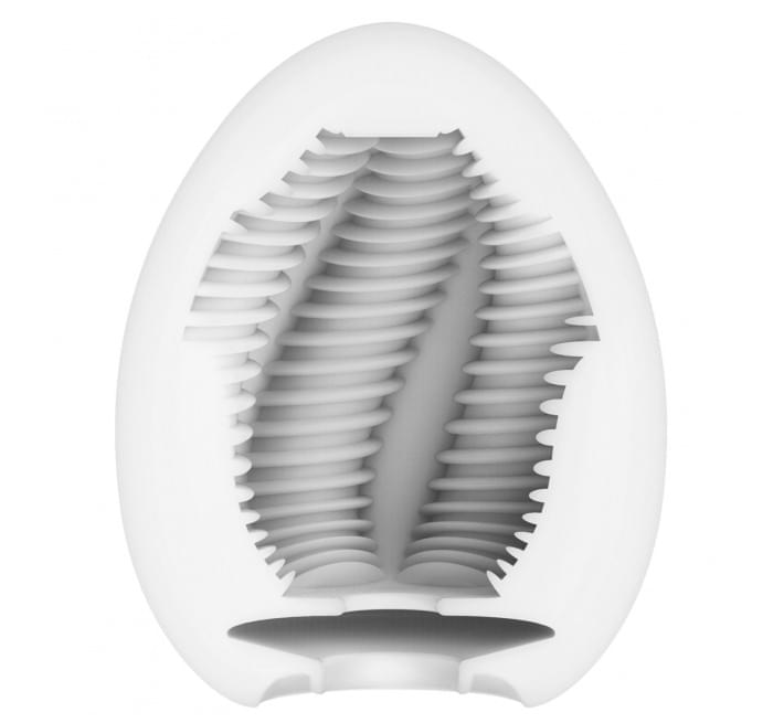 Мастурбатор-яйцо Tenga Egg Tube рельеф с продольными линиями