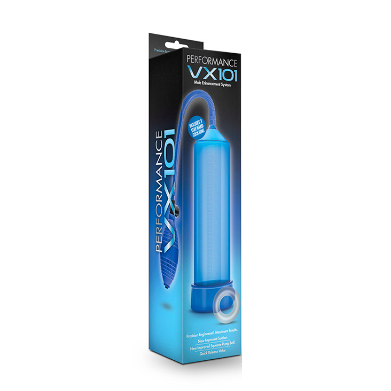 Вакуумний помпа Blush Vx101 Male Enhancement Pump Блакитна
