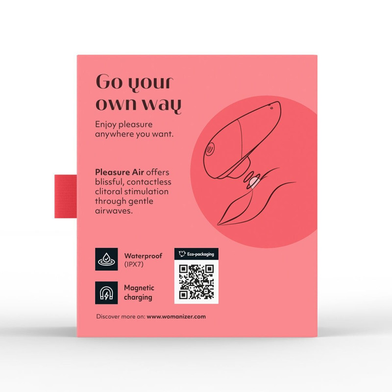 Вакуумний кліторальний стимулятор Womanizer Liberty 2 Vibrant Rose, 8 режимів, магнітна кришечка