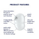 Вакуумний кліторальний стимулятор з вібрацією Satisfyer Cutie Ghost White
