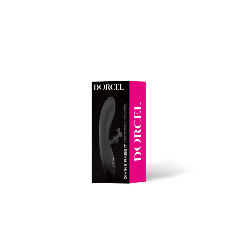 Вакуумний вібратор-кролик Dorcel DIVINE RABBIT з вібрацією, 10 режимів вібрації: 3 режими вакууму