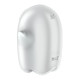 Вакуумный клиторальный стимулятор с вибрацией Satisfyer Glowing Ghost White, светящийся в темноте