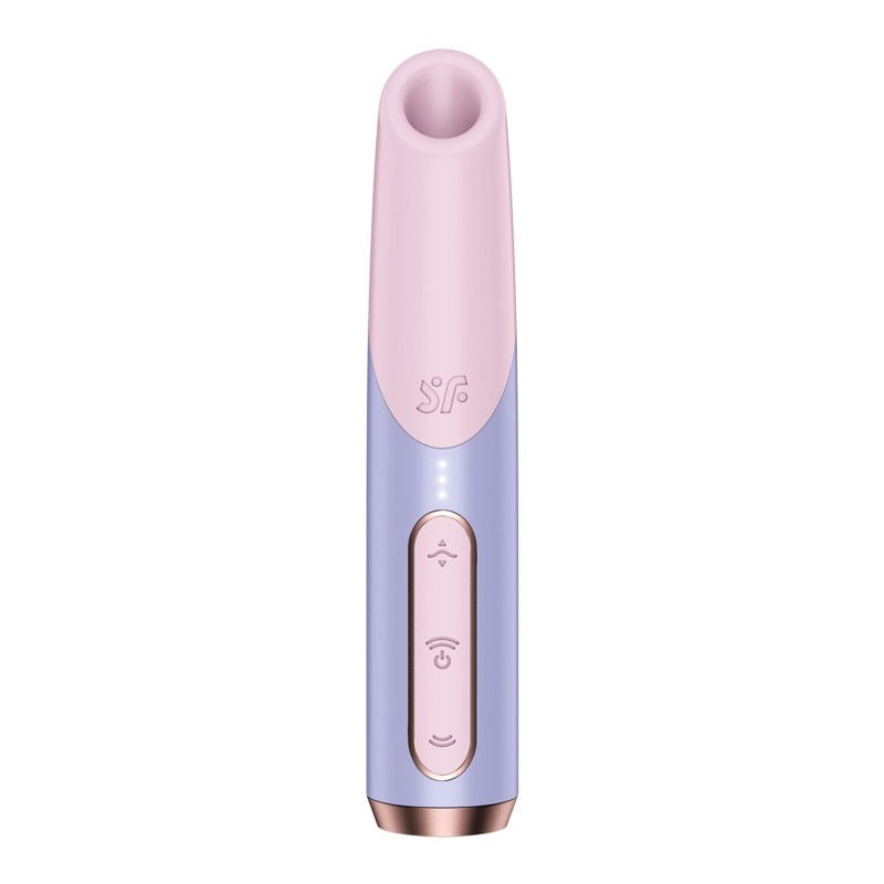 Вакуумный стимулятор Satisfyer Bold Kiss Violet, магнитная технология 3D Air Pulse, 30 режимов работы