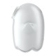 Вакуумный клиторальный стимулятор с вибрацией Satisfyer Glowing Ghost White, светящийся в темноте