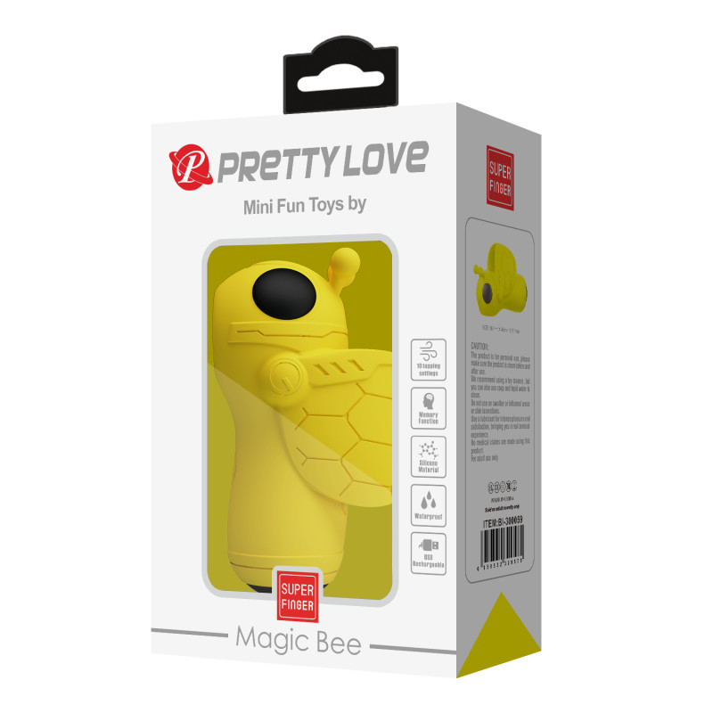 Вакуумний вібростимулятор Pretty Love Magic Bee Stimulator Yellow