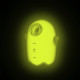 Вакуумный клиторальный стимулятор с вибрацией Satisfyer Glowing Ghost Yellow, светящийся в темноте