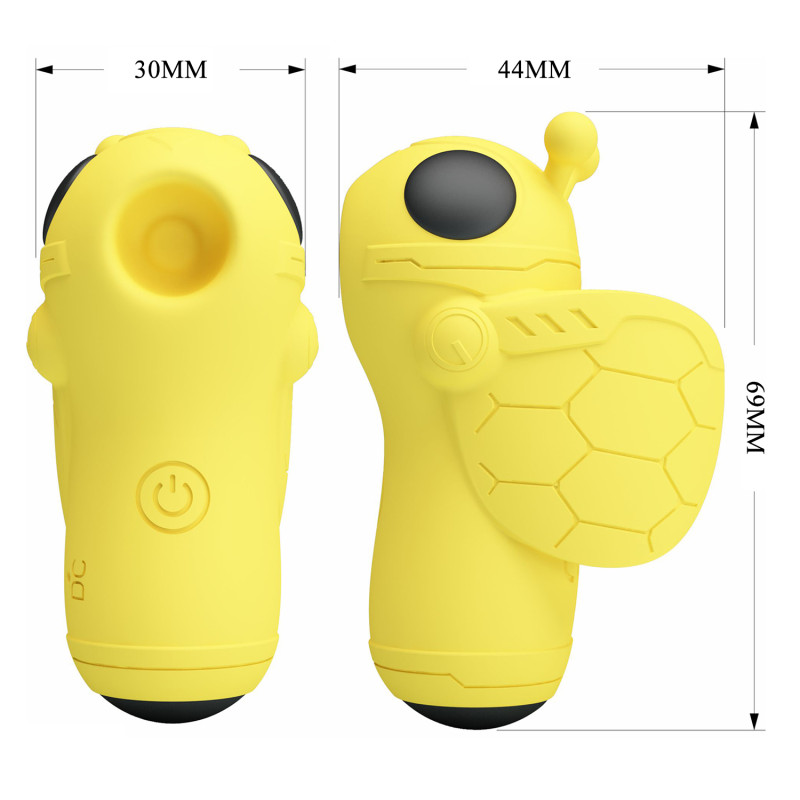 Вакуумний вібростимулятор Pretty Love Magic Bee Stimulator Yellow