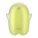 Вакуумный клиторальный стимулятор с вибрацией Satisfyer Glowing Ghost Yellow, светящийся в темноте