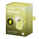 Вакуумный клиторальный стимулятор с вибрацией Satisfyer Glowing Ghost Yellow, светящийся в темноте