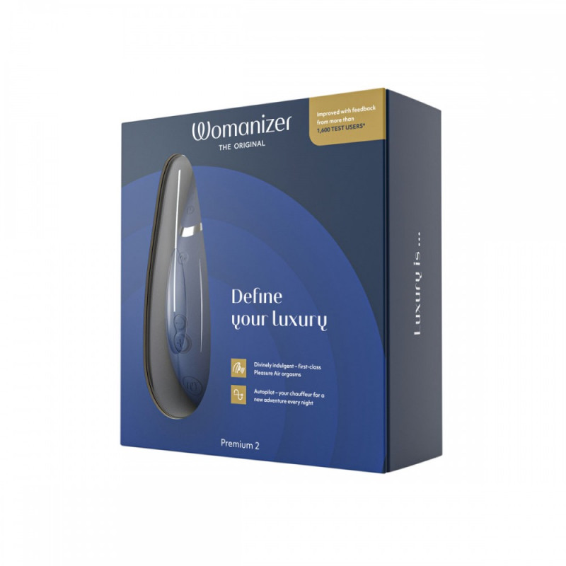 Вакуумный стимулятор клитора Womanizer Premium 2 Blueberry