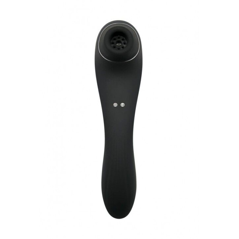 Вакуумний стимулятор з вібрацією Wooomy Smoooch Clitoral Suction & Vibration Black