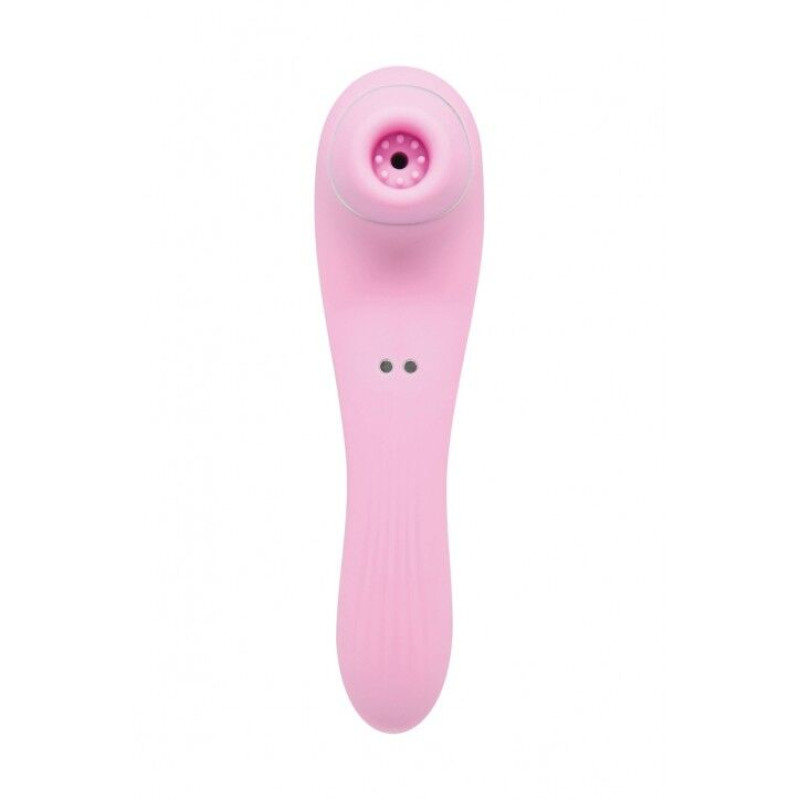 Вакуумний стимулятор з вібрацією Wooomy Smoooch Clitoral Suction & Vibration Pink
