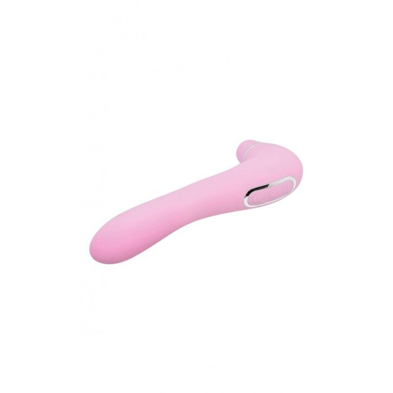Вакуумний стимулятор з вібрацією Wooomy Smoooch Clitoral Suction & Vibration Pink