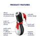 Вакуумный клиторальный стимулятор Satisfyer Penguin Holiday Edition в шапочке и шарфе
