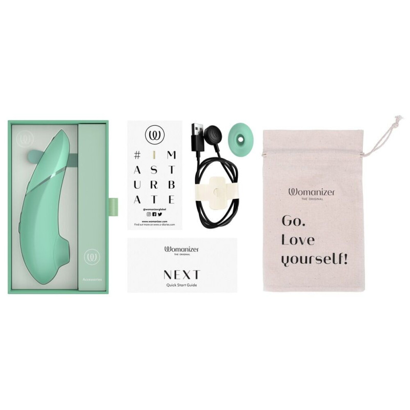 Вакуумний кліторальний стимулятор Womanizer Next Sage, 3D Pleasure Air, 14 рівнів інтенсивності