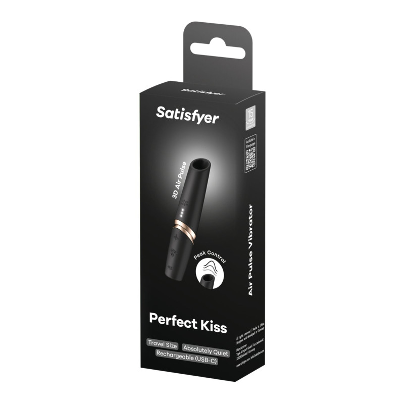 Вакуумный стимулятор Satisfyer Perfect Kiss, магнитная технология 3D Air Pulse, 30 режимов работы