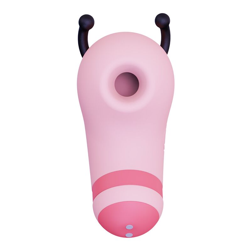 Вакуумний стимулятор із мікрострумами KISSTOY Beebe Pink, на палець