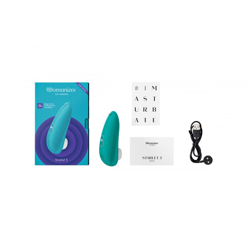 Вакуумный стимулятор клитора Womanizer Starlet 3 Turquoise