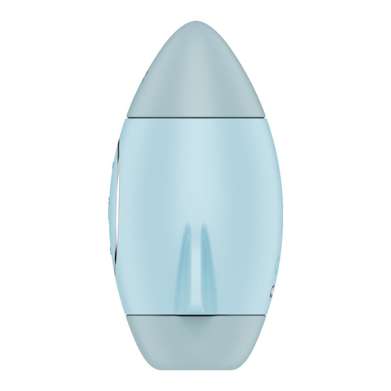 Вакуумний стимулятор з вібрацією Satisfyer Mission Control Blue, 2 незалежні мотори