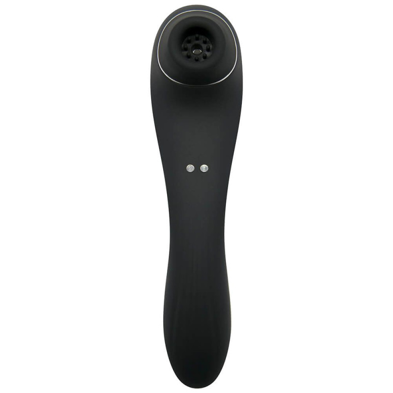 Вібратор і вакуумний стимулятор Alive Midnight Quiver Black - іграшка 2 в 1
