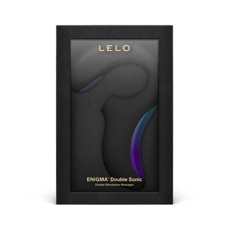Кліторально-вагінальний звуковий стимулятор LELO Enigma Double Sonic Black