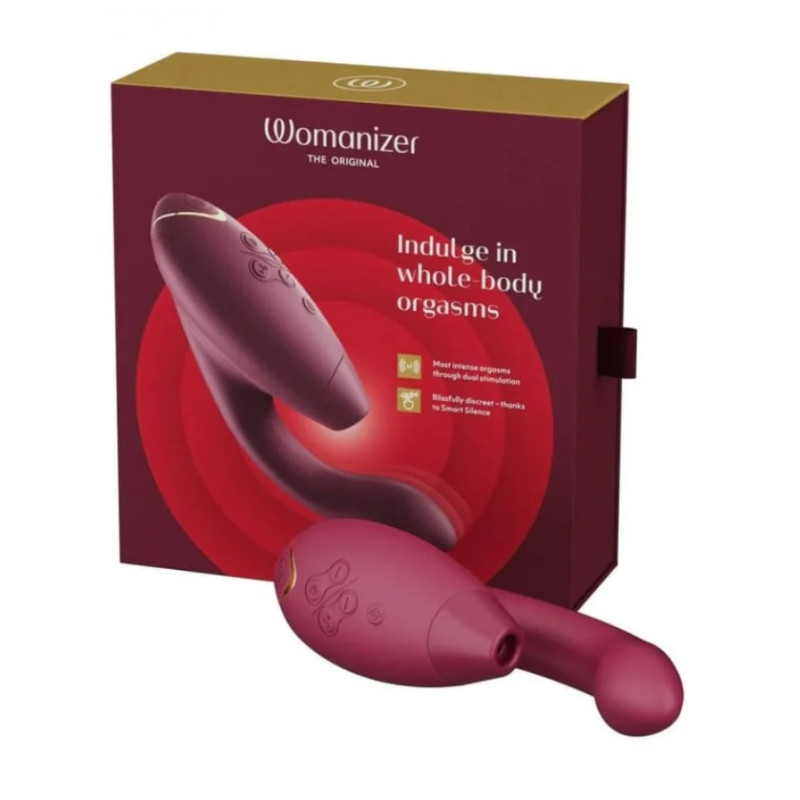 Инновационный бесконтактный вибратор-стимулятор Womanizer Duo 2 Bordeaux