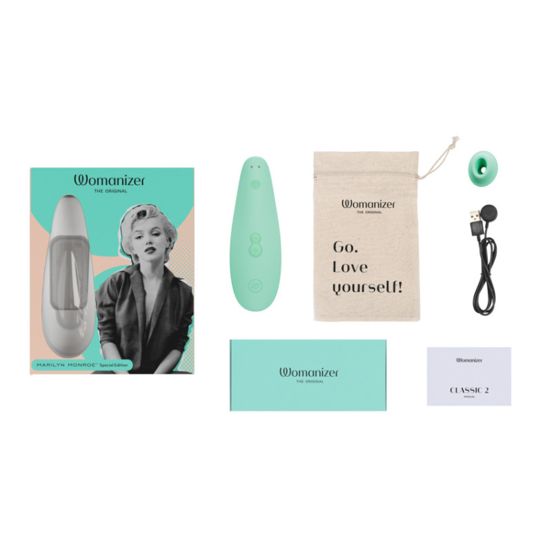 Вакуумный стимулятор клитора Womanizer Marilyn Monroe Mint
