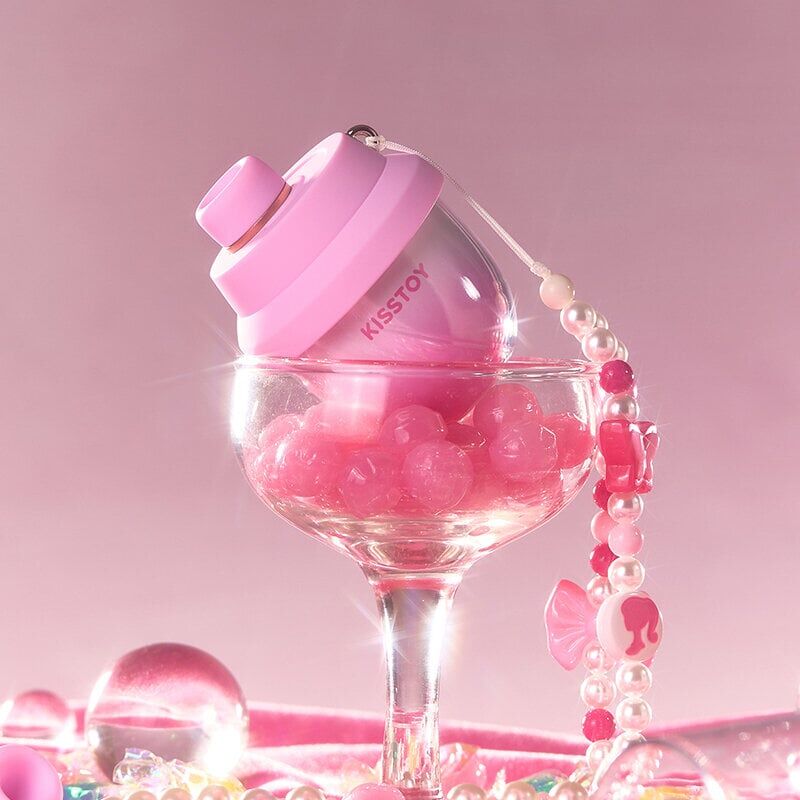 Вакуумный стимулятор-брелок KISSTOY Kiss Pods, 5 уровней интенсивности + Turbo-режим, 2 насадки