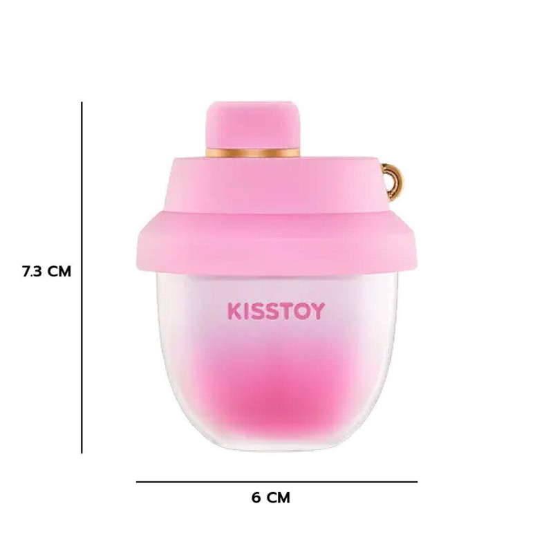 Вакуумный стимулятор-брелок KISSTOY Kiss Pods, 5 уровней интенсивности + Turbo-режим, 2 насадки