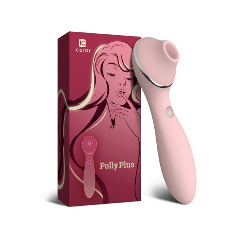 Вакуумный вибратор KisToy Polly Plus Розовый