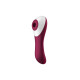 Вакуумный стимулятор с вибрацией Satisfyer Dual Crush Wine Red