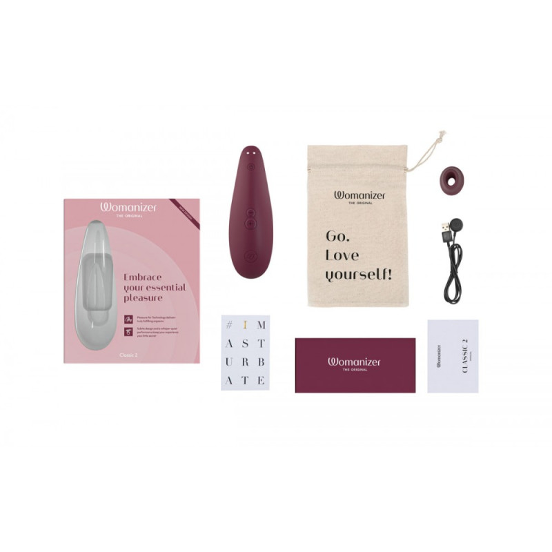 Вакуумний стимулятор клітора Womanizer Classic 2 Bordeaux