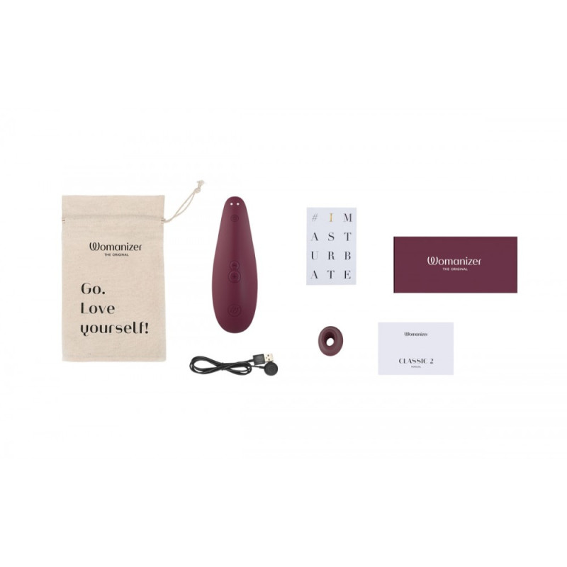 Вакуумний стимулятор клітора Womanizer Classic 2 Bordeaux