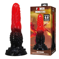 Фентезійний фалоімітатор Power Monsters Fire Dragon, 24.5 см