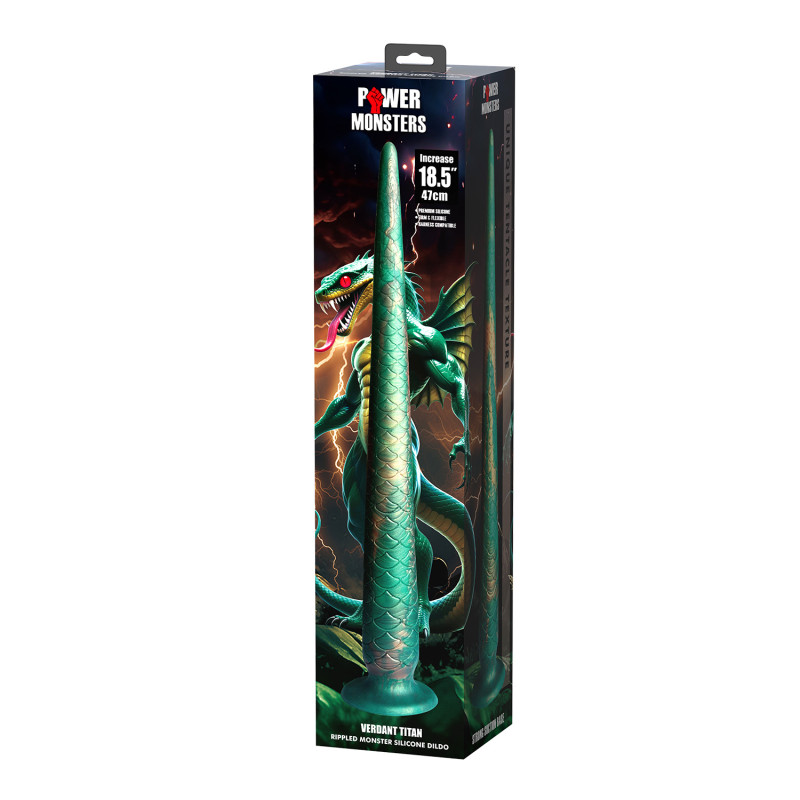 Фентезійний фалоімітатор Power Monsters Verdant Titan, 47 см
