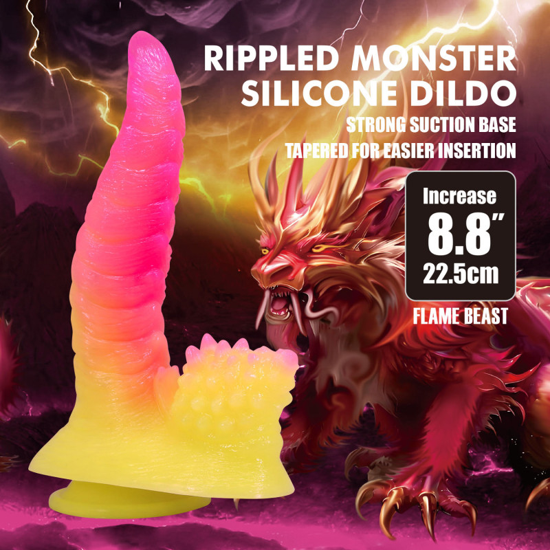 Фентезійний фалоімітатор Power Monsters Flamebeast, 22.5 см