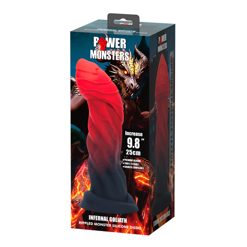 Фентезійний фалоімітатор Power Monsters Infernal Goliath, 25 см