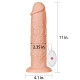 Реалистичный вибратор LoveToy Realistic Long Vibrating Dildo 11 Телесный