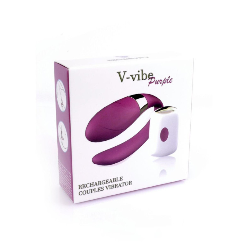 Вибратор для пар B - Series Smart V-Vibe, USB, 7 Function, Remote Control Purple