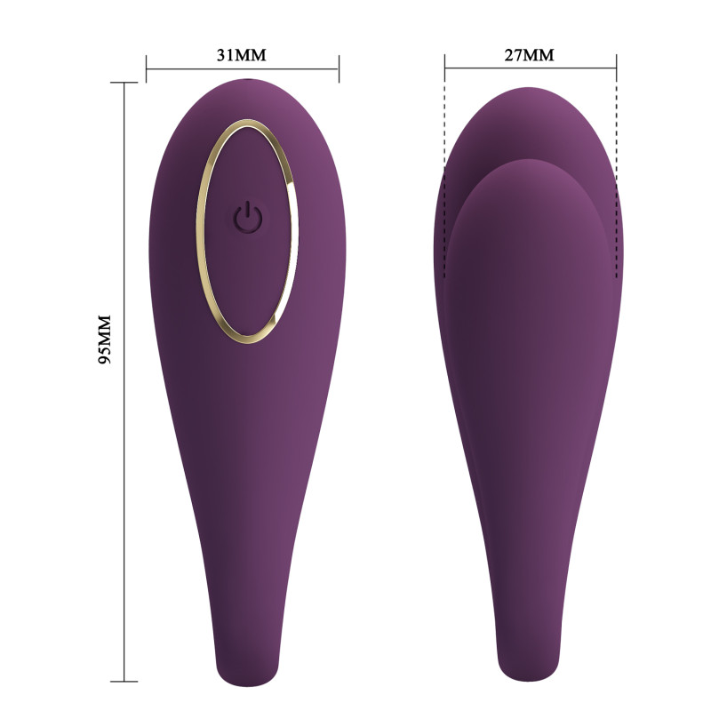 Вибратор Pretty Love August Stimulator Plum (App)