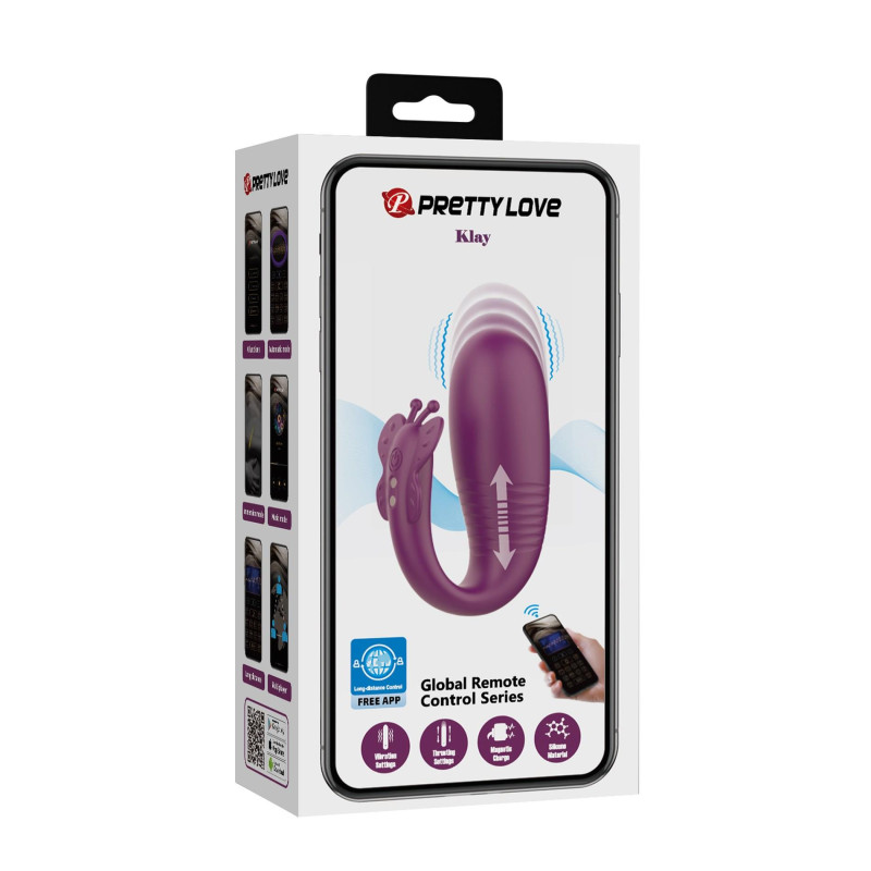 Вібростимулятор Pretty Love Klay Dark Purple