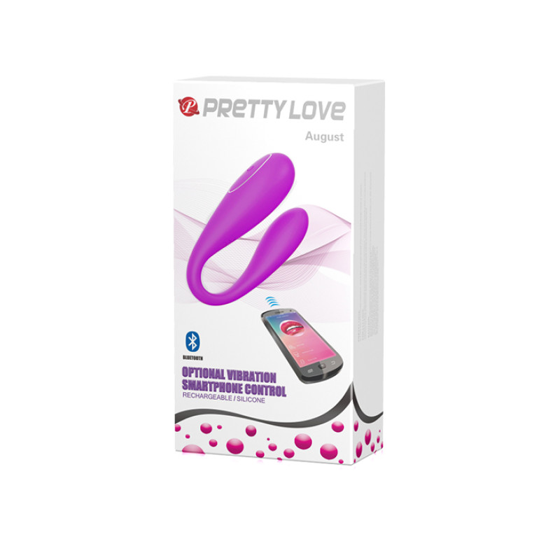 Вібратор Pretty Love August Stimulator Purple (App)