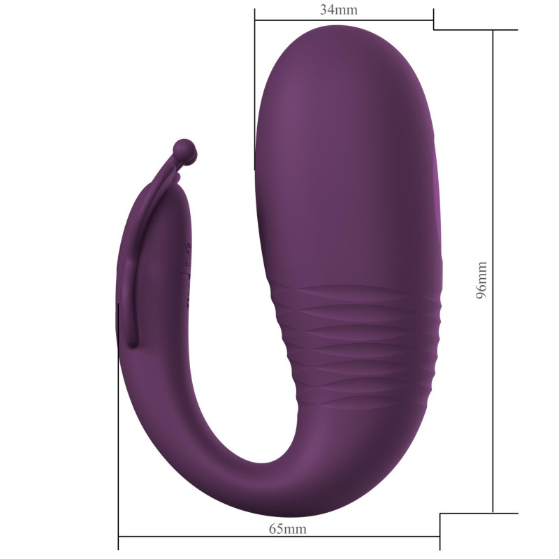 Вібростимулятор Pretty Love Klay Dark Purple