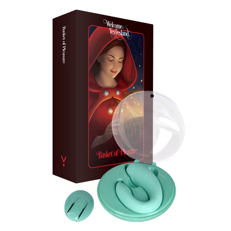 Вибратор для пар FairyGasm PleasureBerry green, зарядный кейс, пульт ДУ