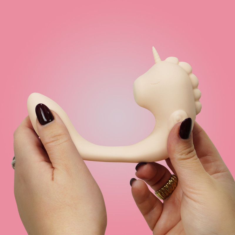 Вібратор-єдиноріжка Unihorn - C Horse - Coral Throb, вагінально-кліторальна стимуляція