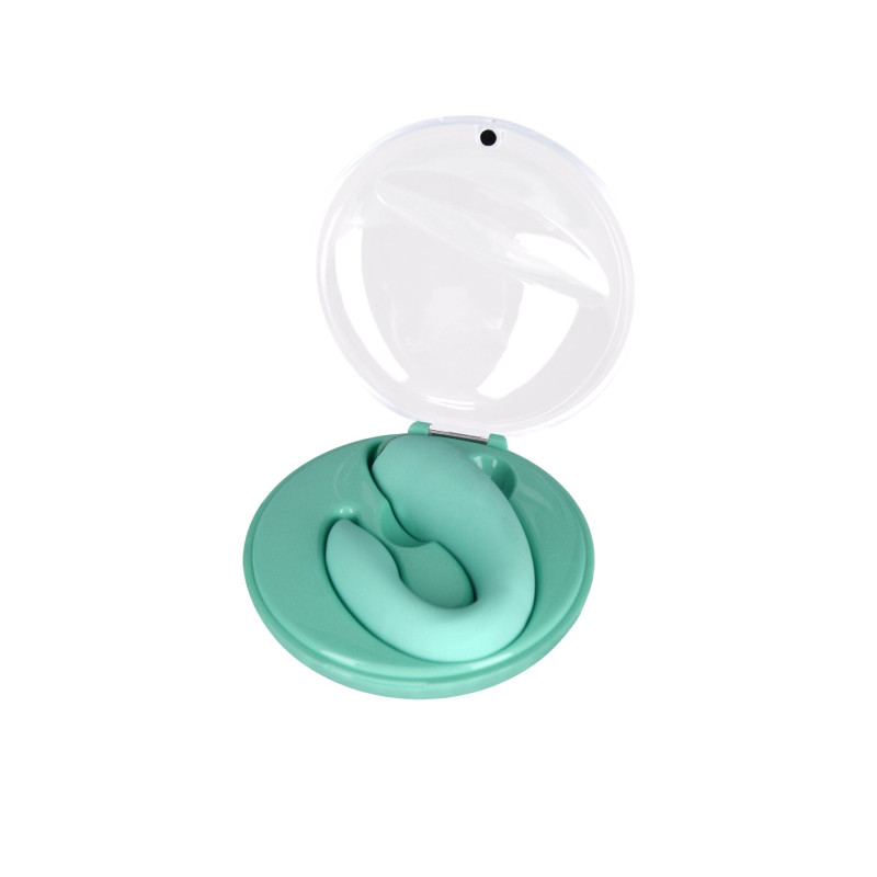 Вибратор для пар FairyGasm PleasureBerry green, зарядный кейс, пульт ДУ