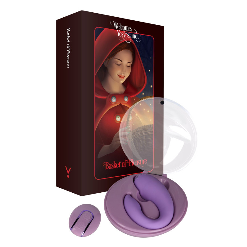 Вибратор для пар FairyGasm PleasureBerry violet, зарядный кейс, пульт ДУ