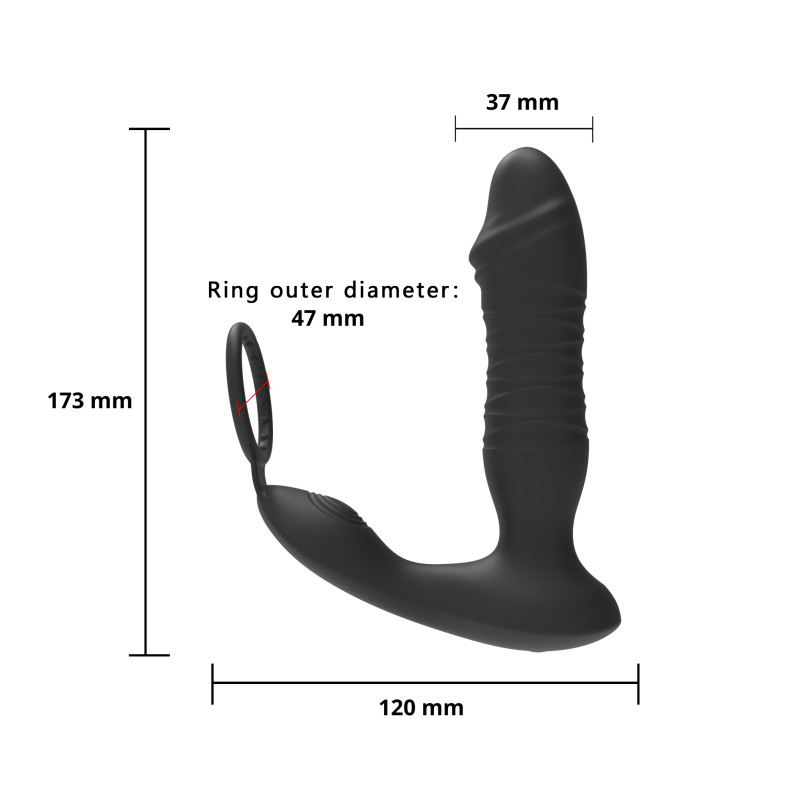 Массажер простаты Erospace Men's Play Thrusting Prostate Massager APP Controlled B5